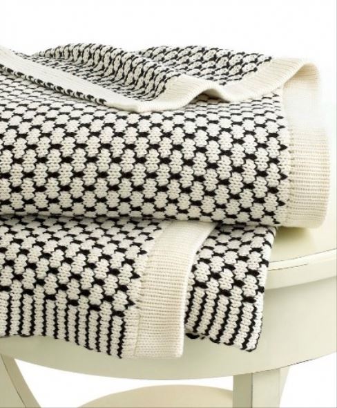 Magic Green 50db41 100 Acrylic Knit Fabric Waffle Weave Black Fieldcrest White Baby Queen Knit Throw Blanket