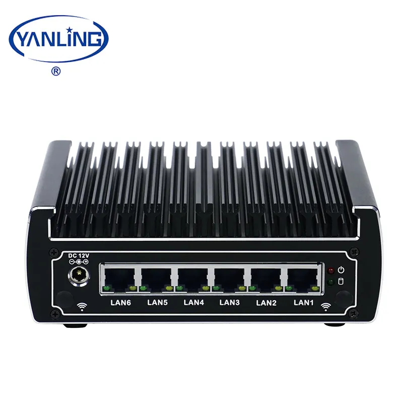 Yanling intel 3865U network firewall pfsense mini pc support aes-ni Max DDR4 32GB