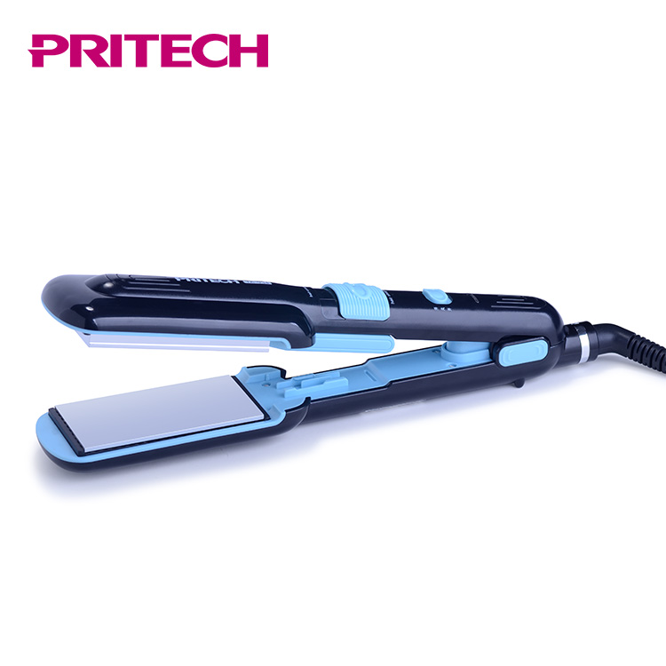 PRITECH изготовленная на заказ алюминиевая пластина 2 в 1 расческа для выпрямления волос