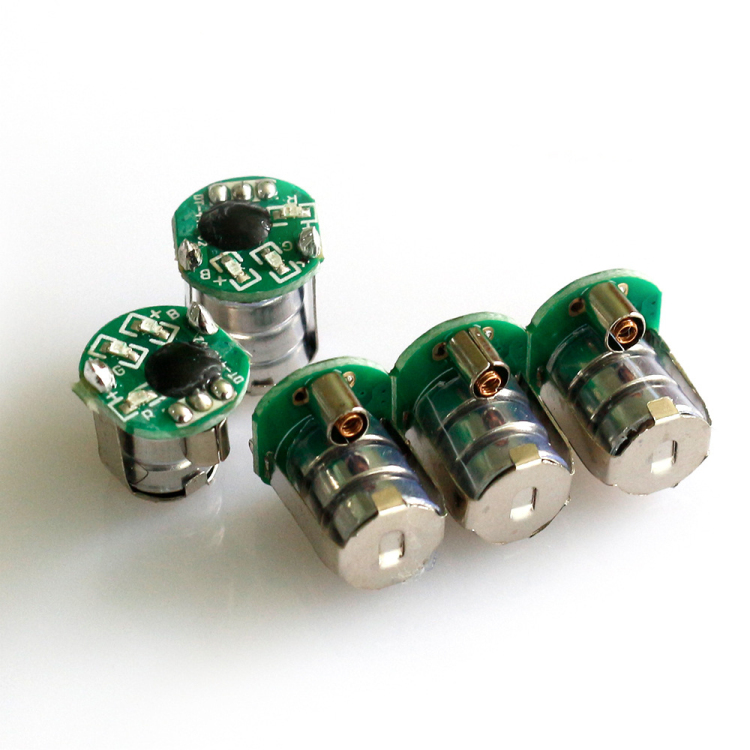 Mini pre-programmed color led vibration light module for gift box and children toys