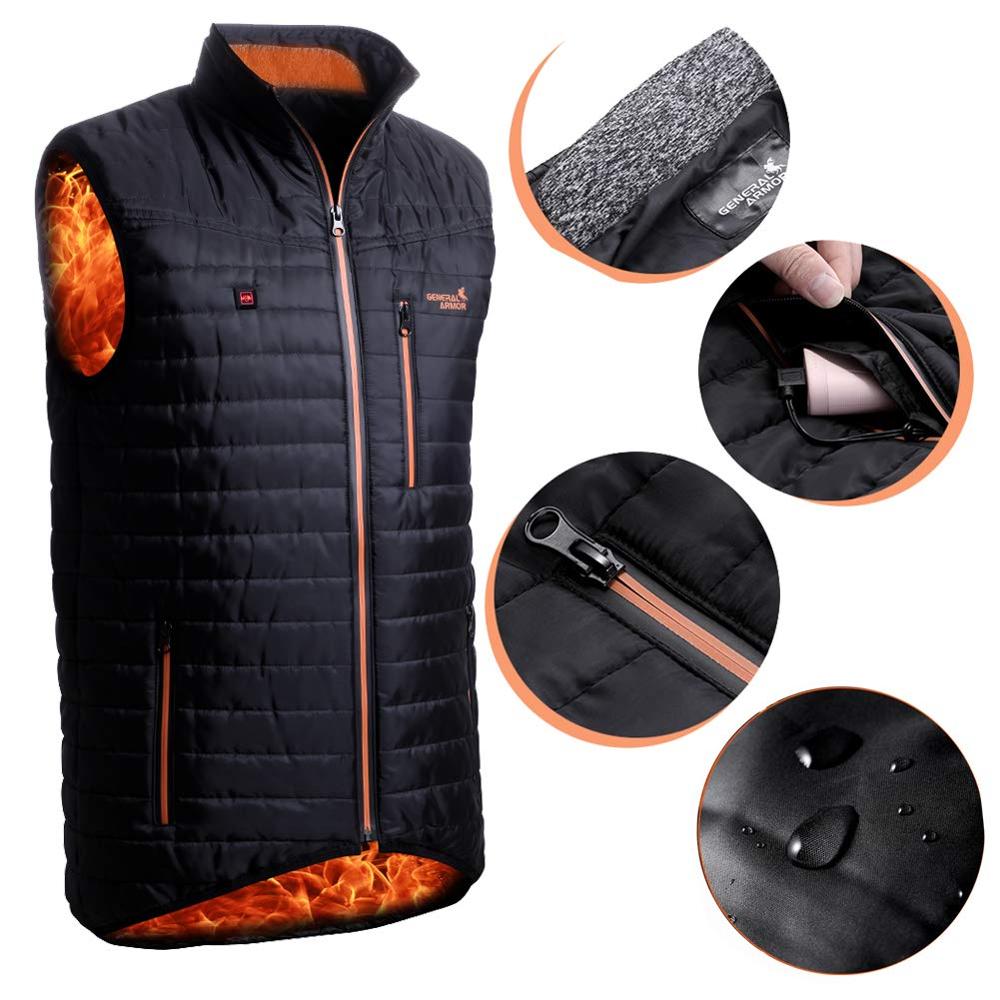 Bodywarmer graphene heat work vest clothes electric usb infrared vest with heating