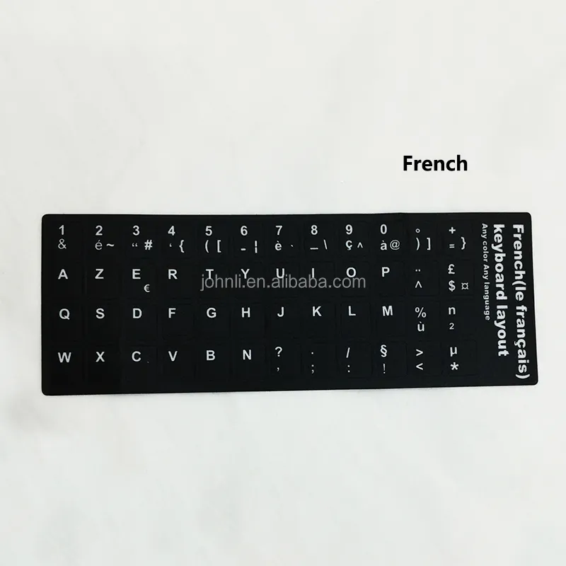French keyboard layout sticker for computer desktop laptop keyboard Multilingual matte