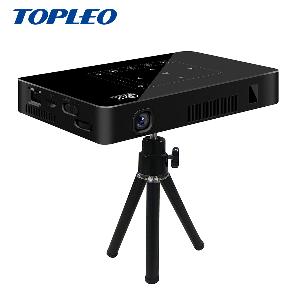 Professional design P10 HD-IN 4K decoding android touch wireless micro smart mini dlp portable office projector