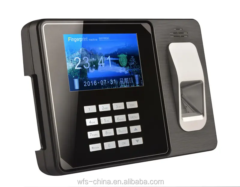 Web based wifi +RFID card backup battery employee fingerprint attendance device