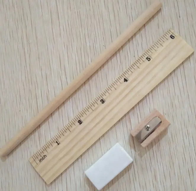 Customized bamboo ruler Straight ruler wooden ruler
