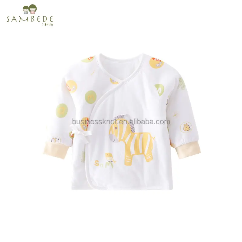 SAMBEDE/Одежда для маленьких мальчиков рубашки с внутренней одеждой тонкие базовые Топы для новорожденных мальчиков от 0 до 6 месяцев SME0850