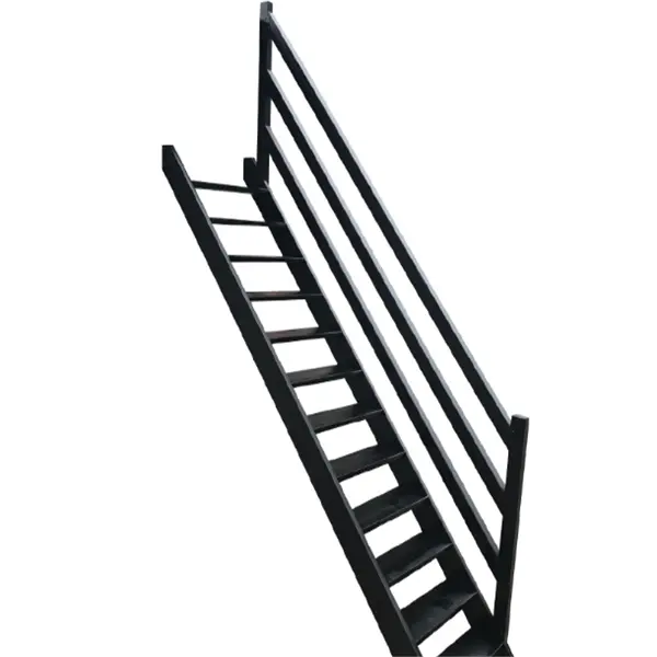 Outdoor staircase metal spiral and straight stair
