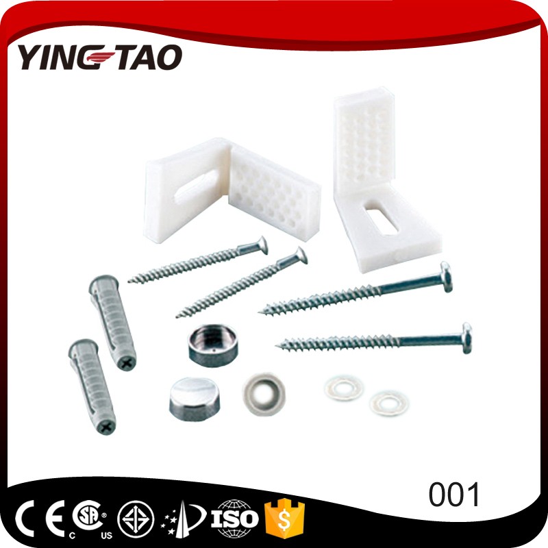one piece toilet accessory installation screws
