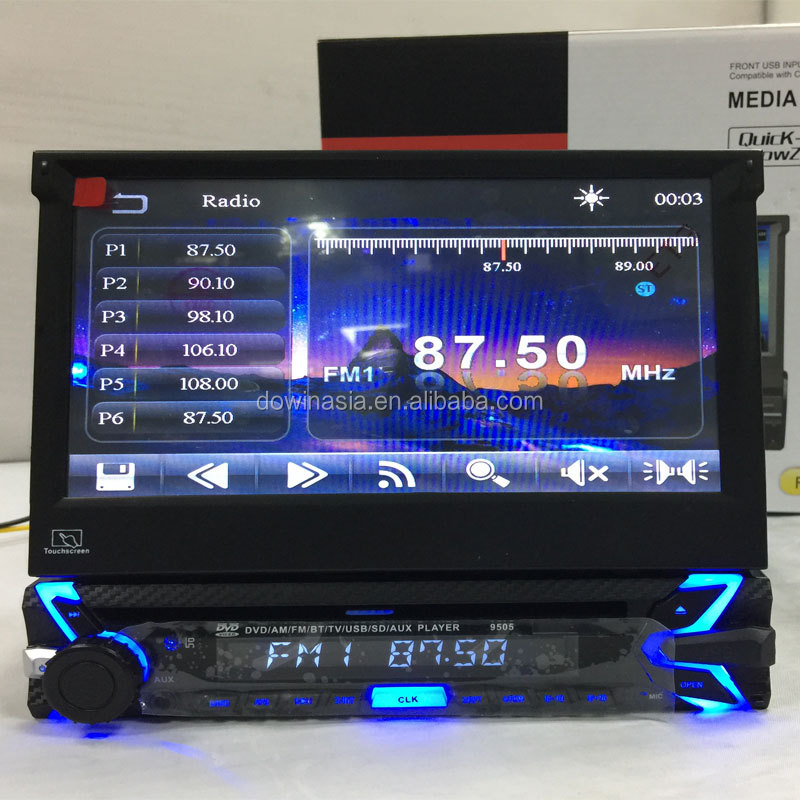 7-дюймовый универсальный один Гам dvd плеер с ТВ/Bluetooth/c глобальной системой спутника обнаружения местоположения