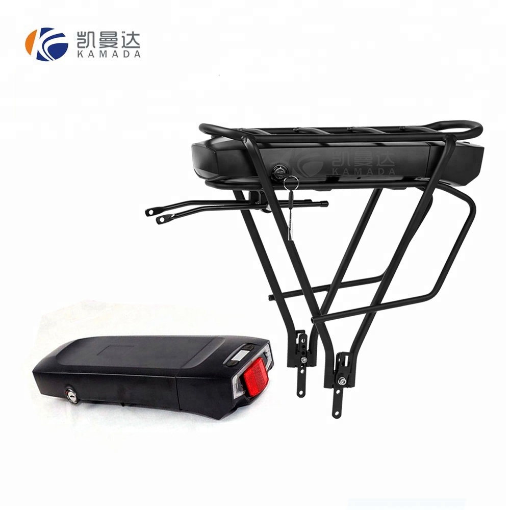 24v 17ah electric bicycle battery rear rack lithium ion battery pack with usb output