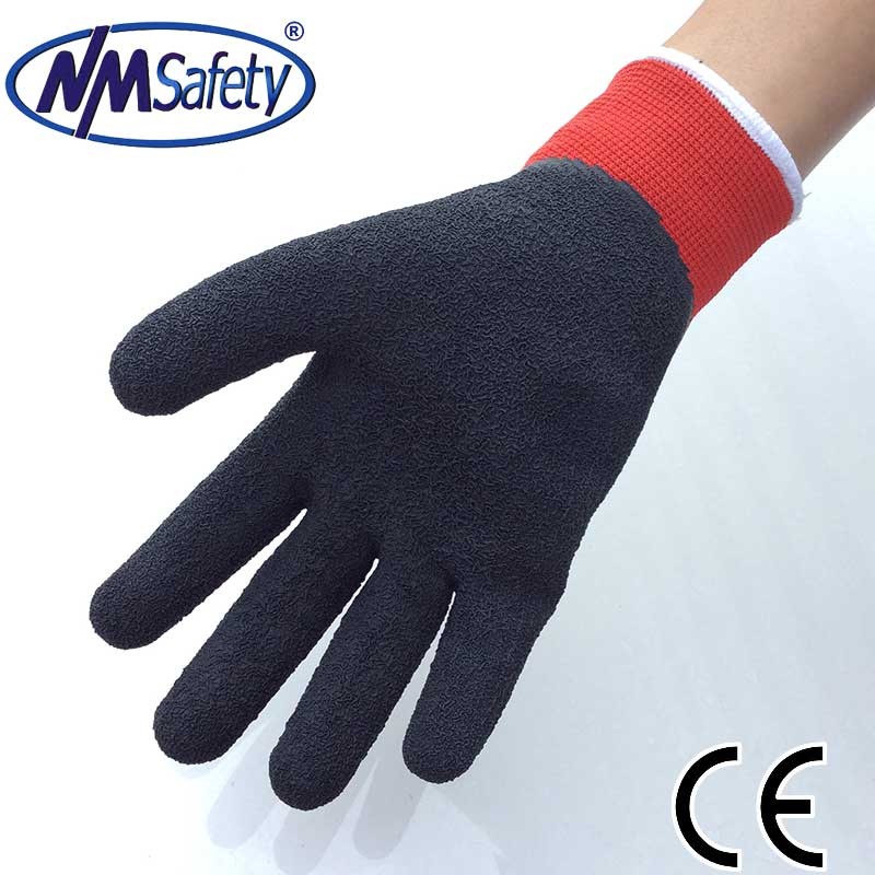NMSAFETY акриловые зимние теплые перчатки CE EN388 2241X