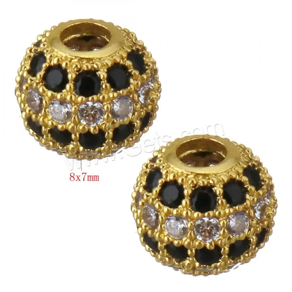 New Large Hole brass jewelry making beads bulk bead Drum 1319236