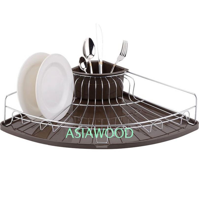 Kitchen Metal Wire Dish Plate Rack Plastic New