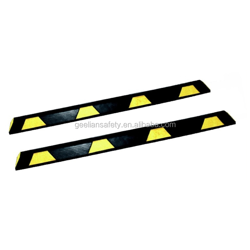 Best Price Traffic Safety Rubber Wheel Stop Custom Garage Wheel Stopper