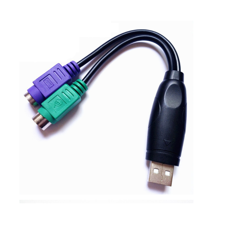 Usb к двойному шнуру ps2 переключатель ps2 интерфейсный кабель для клавиатуры мыши usb к сканеру Кабельный адаптер для передачи данных
