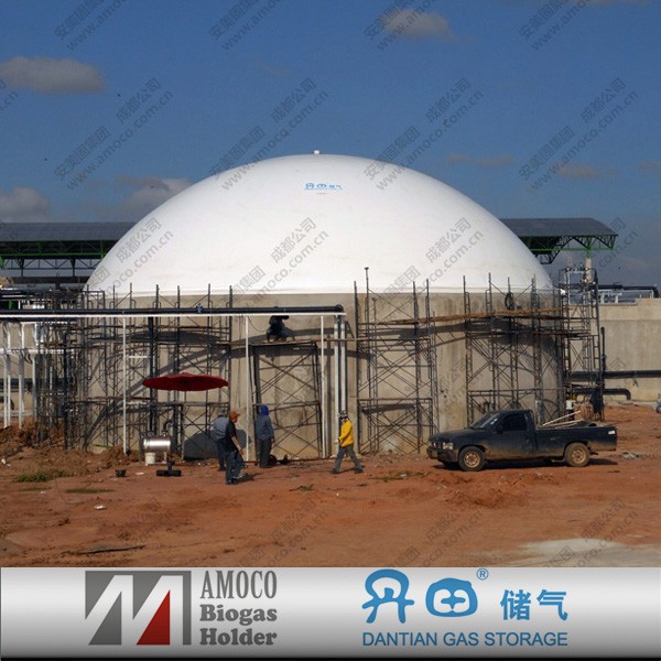 Двойной мембраны, мембрана шар, биогаза держатель в Таиланде