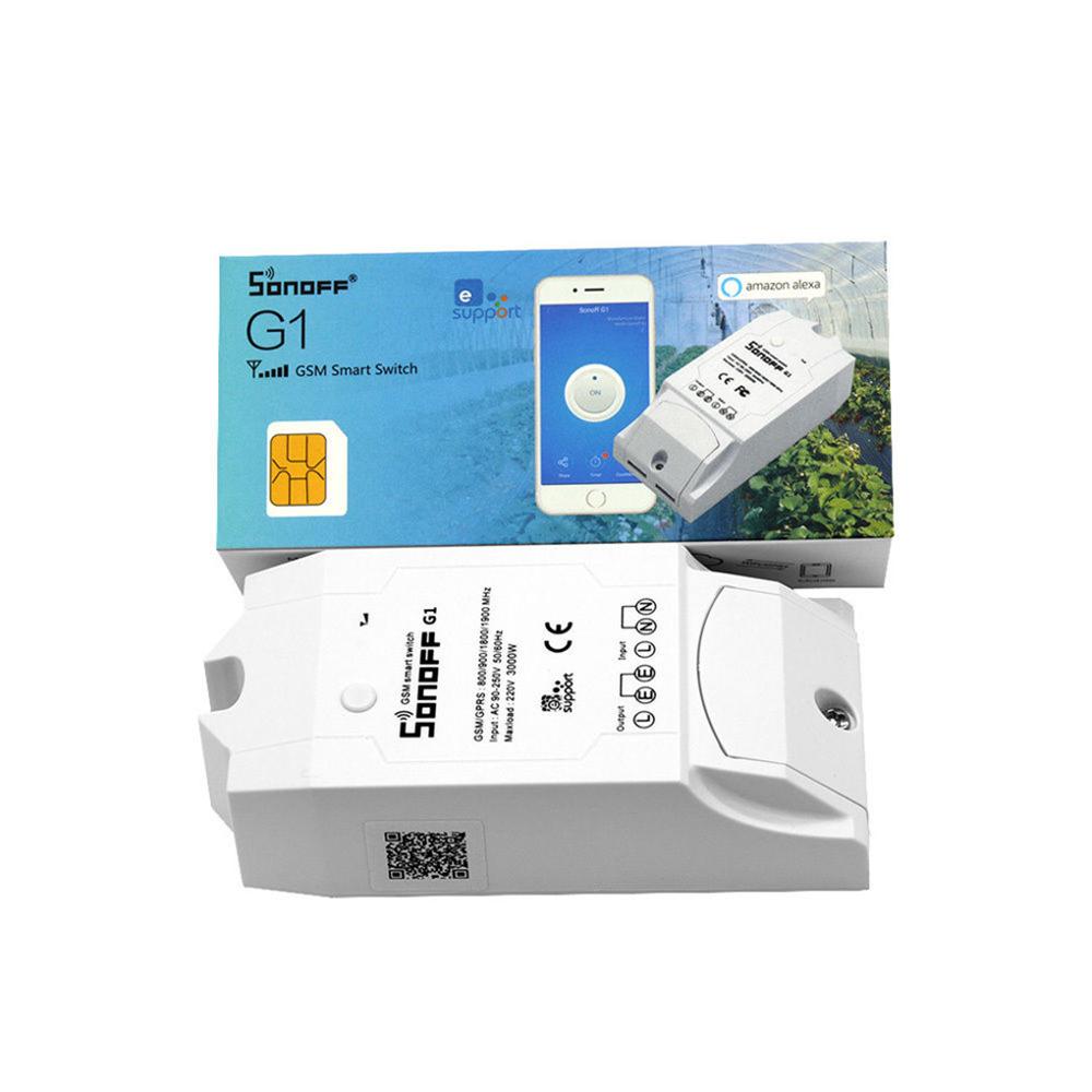 Интеллектуальный выключатель света Sonoff G1 GPRS GSM сигнализация Wi-Fi пульт дистанционного управления "умный дом" Выключатель питания Поддержка сим-карты