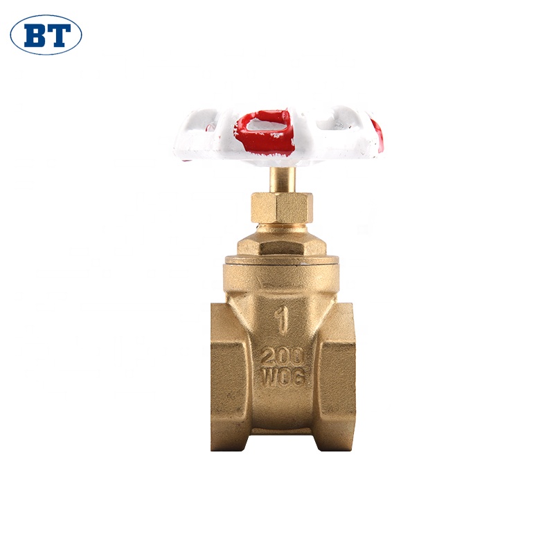 BT4002 красная ручка 2 "дюймовый Латунный Водяной задвижки