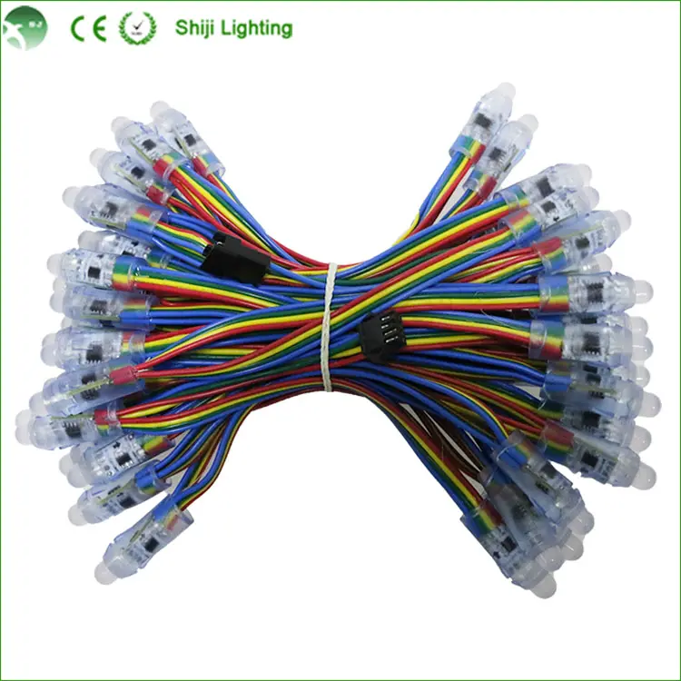 Пиксельная осветительная лампа DMX 512, Рождественская светодиодная гирлянда 50 шт./цепь