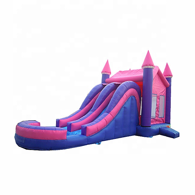 Manufacture inflatable bouncer with water slide kids inflatable combo inflatable jumping castle with slide for sales