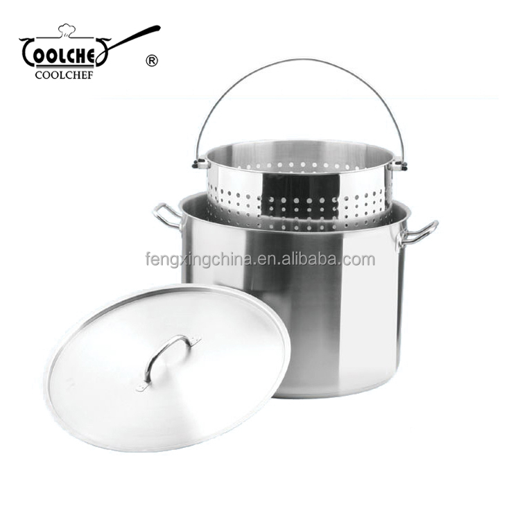 Кастрюля из нержавеющей стали 35QT со вставкой
