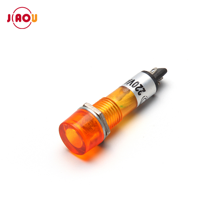 JIAOU XD10-3 сигнальная лампа 12 В 24 В 220 В пластик индикатор 10 мм пилот Световой индикатор