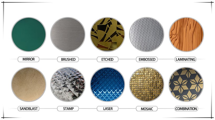 China Factory Customized 201 202 304 Grade Decorative Panel Embossed Stainless Steel Sheet Price