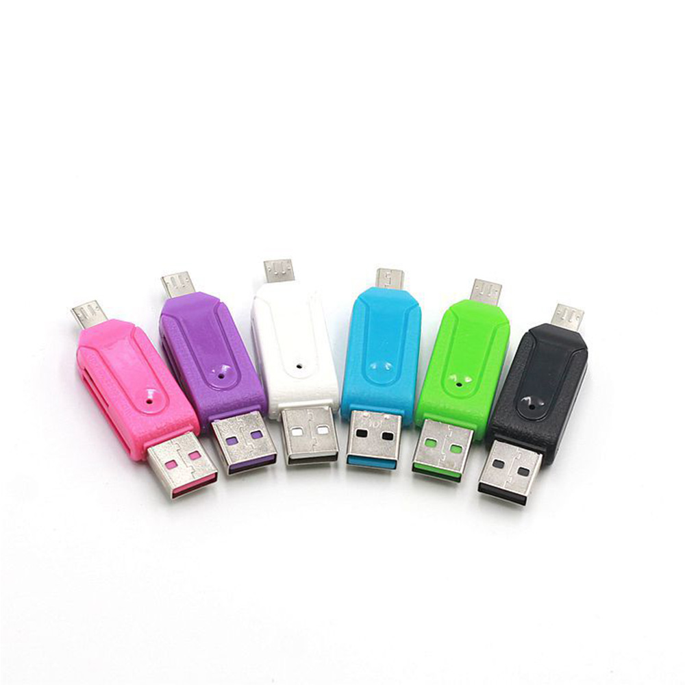 Горячая USB OTG кардридер USB 2,0 концентратор Micro USB TF карта памяти кардридер адаптер Высокое качество для ПК OTG Мобильный телефон
