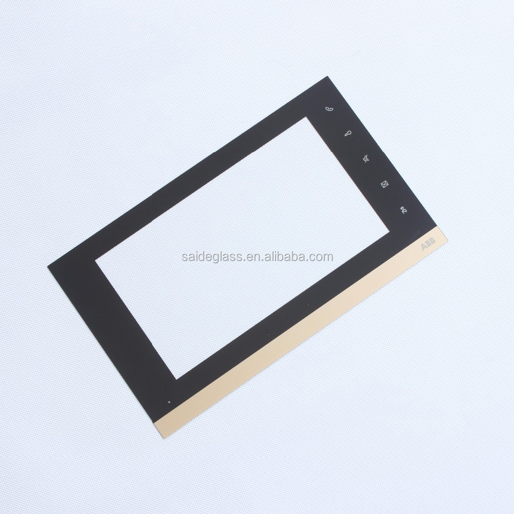 toughened screen cover lens for LCD display with AGC glass 3.0mm