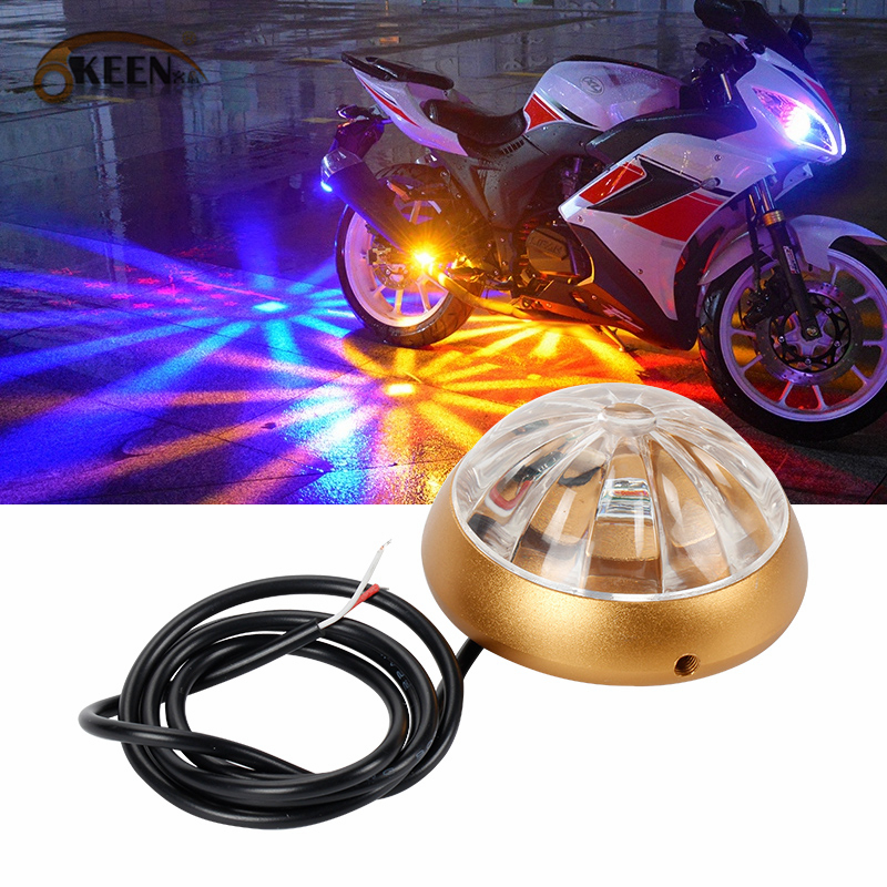 KEEN DC 12V 10W Светодиодная подсветка для мотоцикла янтарные светодиодные задние фонари для украшения