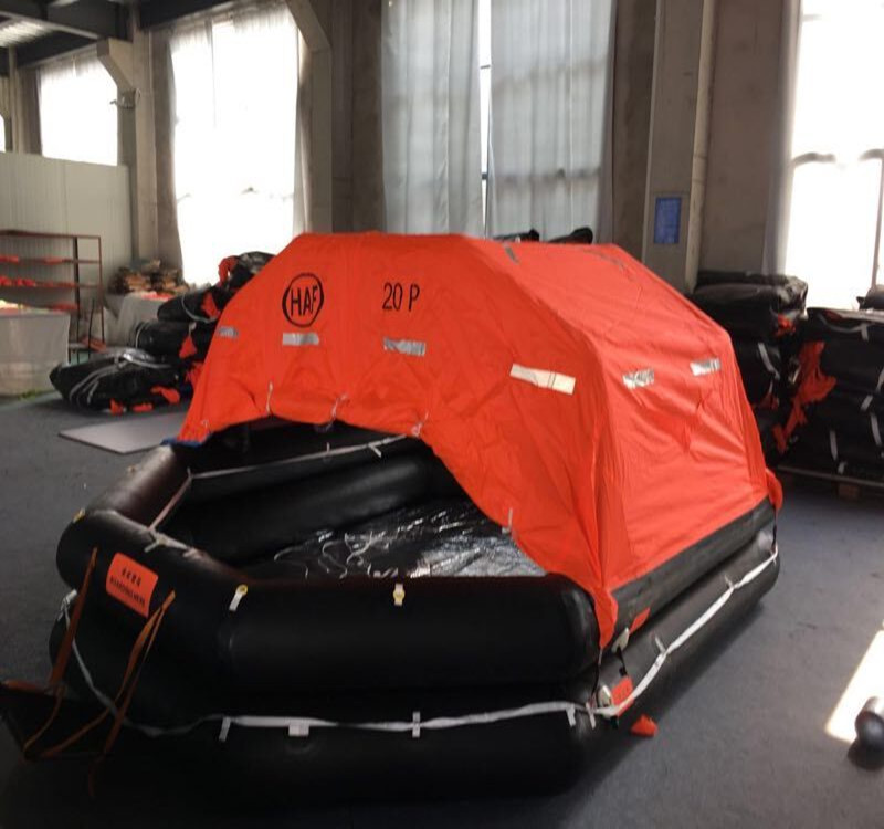 Solas approved good quality throwing over board inflatable life raft