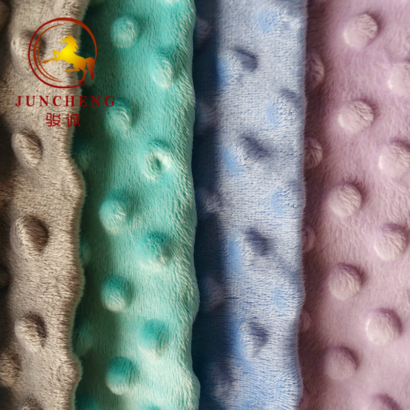 Комфортная на ощупь полиэфирная мягкая плюшевая ткань minky cuddle для детского одеяла