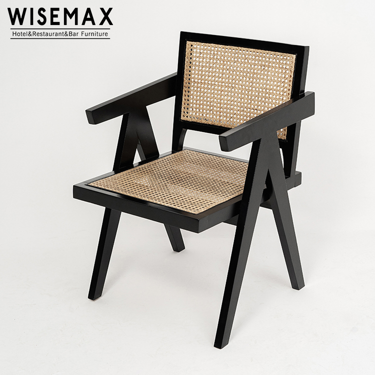 Крытый новый твердой древесины простой дизайн pierre jeanneret le corbusier стул твердой древесины кресло из ротанга обеденный стул на продажу
