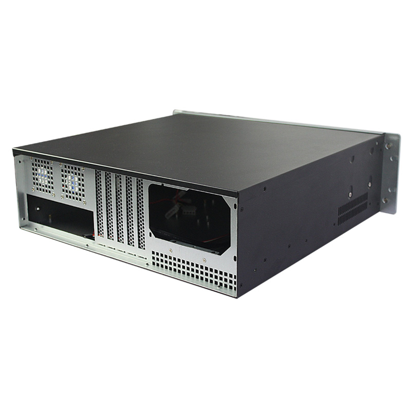 Алюминиевый 3U стойку шасси с охлаждающим вентилятором для E-ATX MB серверного шасси