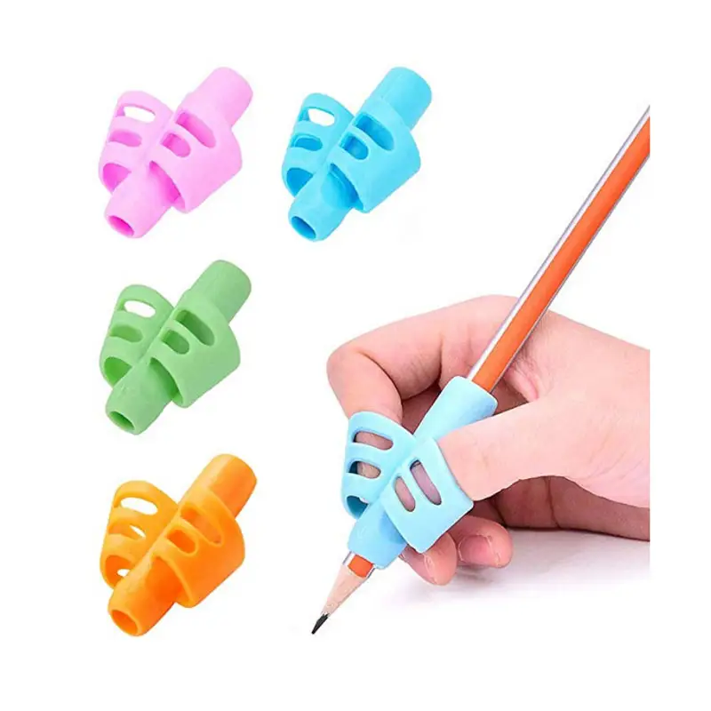 Silicone Pencil Grips Children Pen Writing Aid Grip Posture Correction Tool for Kids Preschoolers