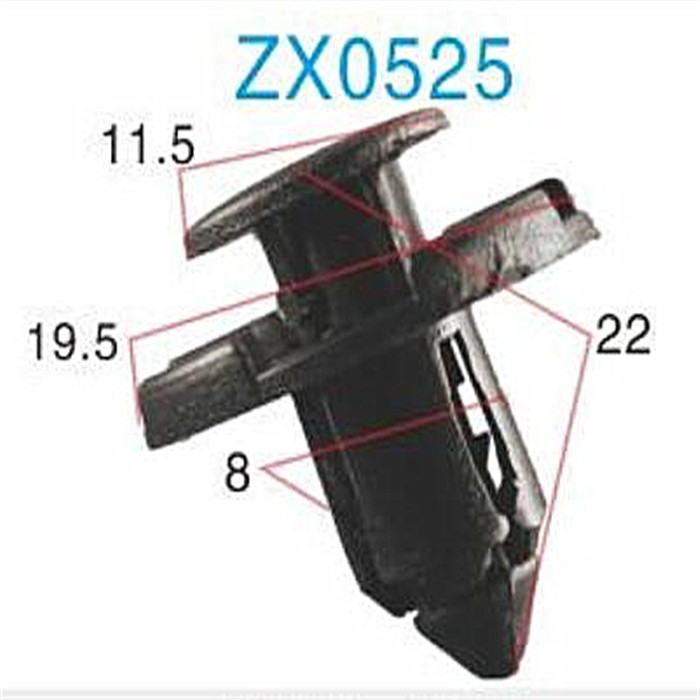 ZX Автомобильные пластиковые зажимы крепления/Автомобильные Зажимы Крепления с автомобильными запасными частями