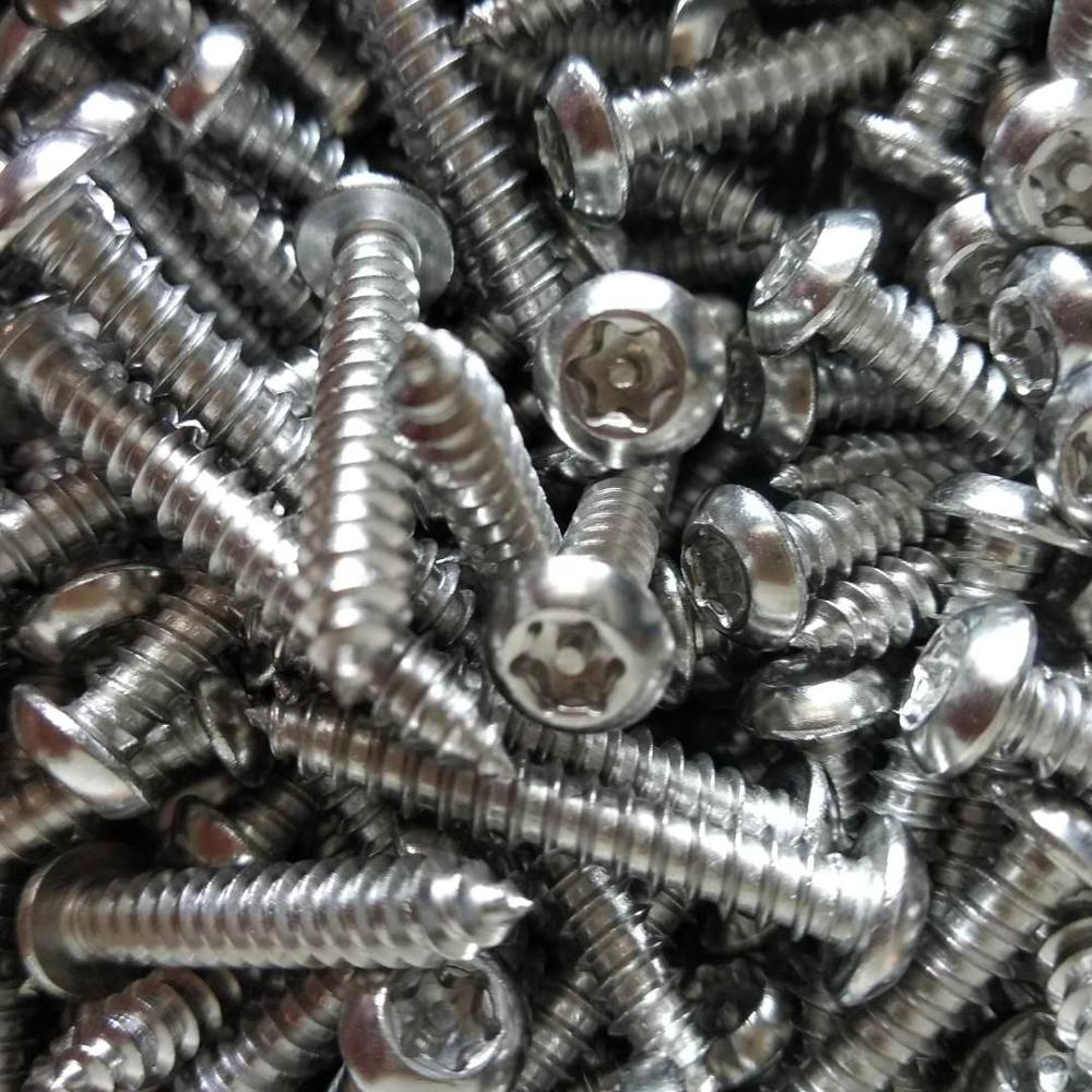 ST4.2 * 25 SS304 плоская головка torx со штифтом Самонарезающий Противоугонный винт 900 шт. в коробке