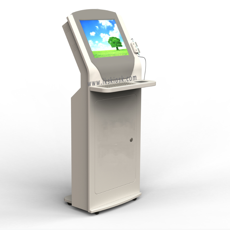 kiosk bar on wheels card swipe machine