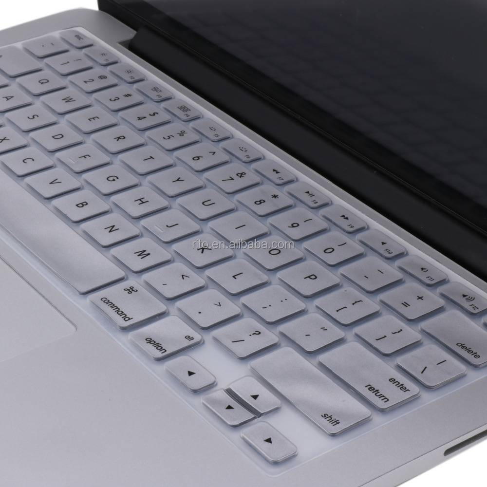 Силиконовая защитная накладка на клавиатуру для MacBook Pro 13, 15 дюймов Keyskin, серая, американская версия