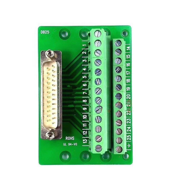 D-SUB DB25 Breakout Board Module Vertical Screw Terminal Male Connector