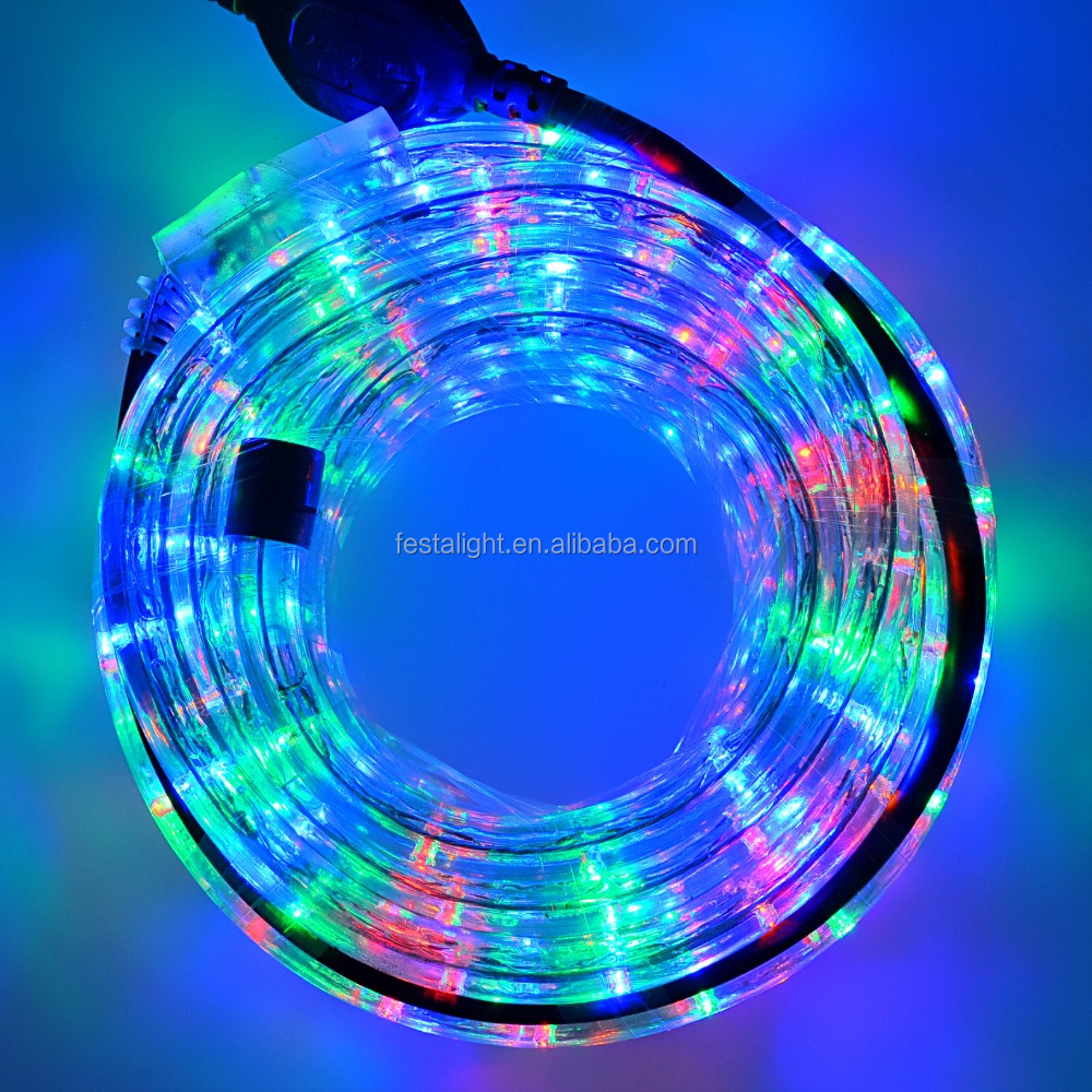 2017 новые продукты круглые 2 провода 36led 11 ММ изменение цвета led rope light