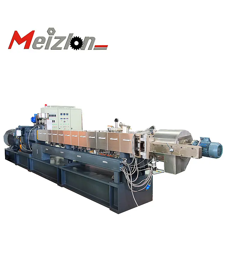 high torque high speed twin screw extruder for pp/pe 80-85% CACO3/high filler masterbatch making machine