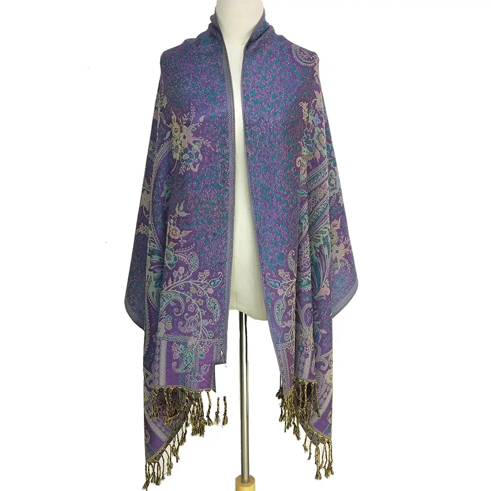 2020 женский жаккардовый шарф на заказ, элегантный высококачественный шарф из пашмины, Лидер продаж