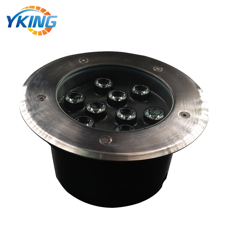 Алюминиевого литья под давлением 9 W 24 V IP67 RGB подземный сад света низкого напряжения