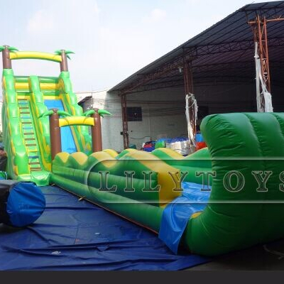 inflatable water slide dry slide bouncing castle for kids on beach/ park/ grass/house