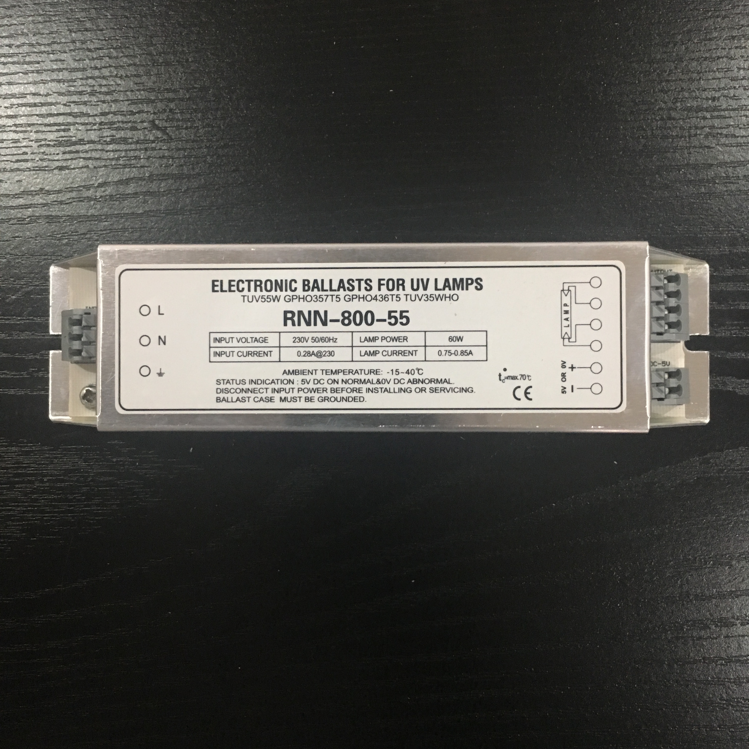 UV-TEC lighting Electronic ballast INN-800-55