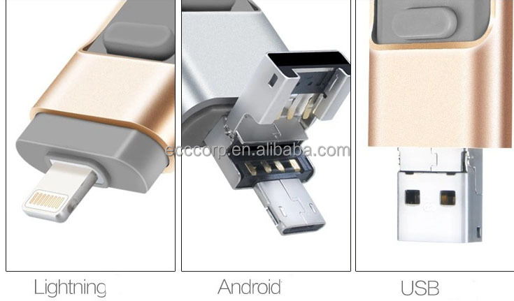Оптовая продажа OEM Usb 3,0 флеш-накопитель 32 Гб Otg Usb флэш-накопитель для Ios и Android
