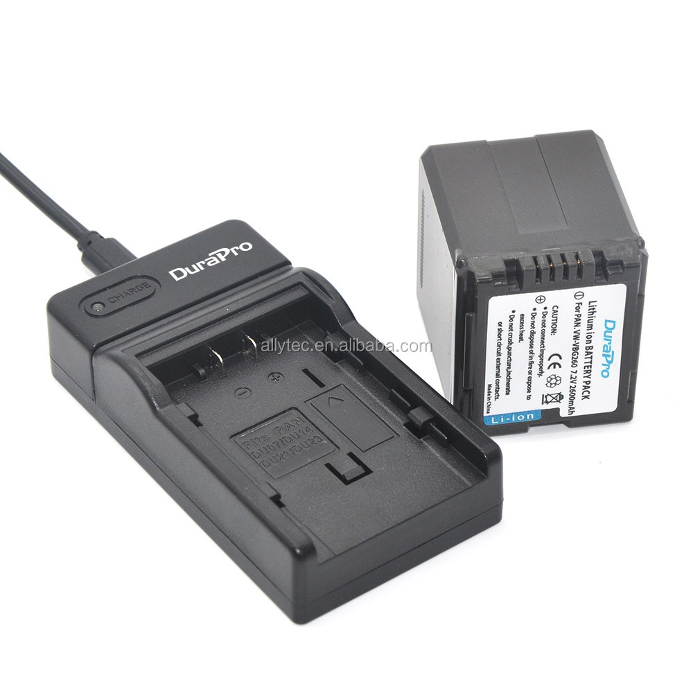 DuraPro VW-VBG260 usb-зарядное устройство для цифрового фотоаппарата Panasonic HDC-SD1, HDC-SD3, HDC-SD5, HDC-SD7, HDC-SD9 HDC-HS9