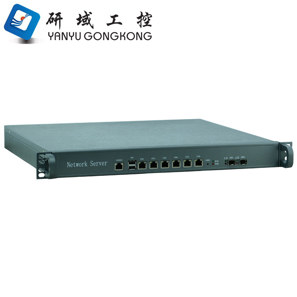 1u чехол для стойки межсетевого экрана pfSense hardware межсетевой экран i3 i5 i7 процессор с 6 * Intel 1000M LAN