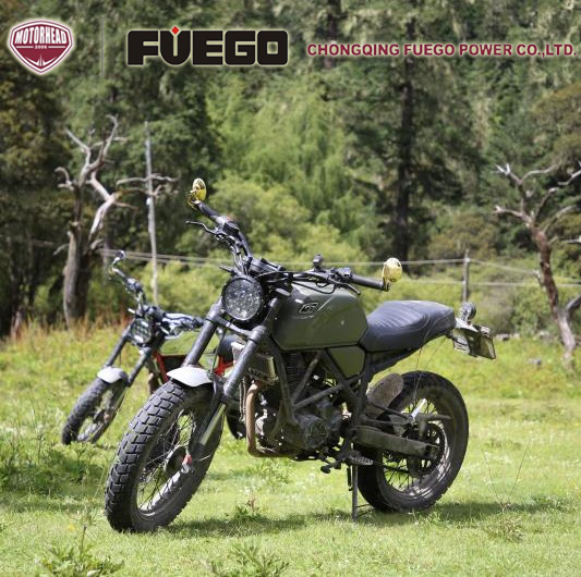Кафе трекер гонщик 250cc масло охлаждения 6 передач мотоцикл скремблер